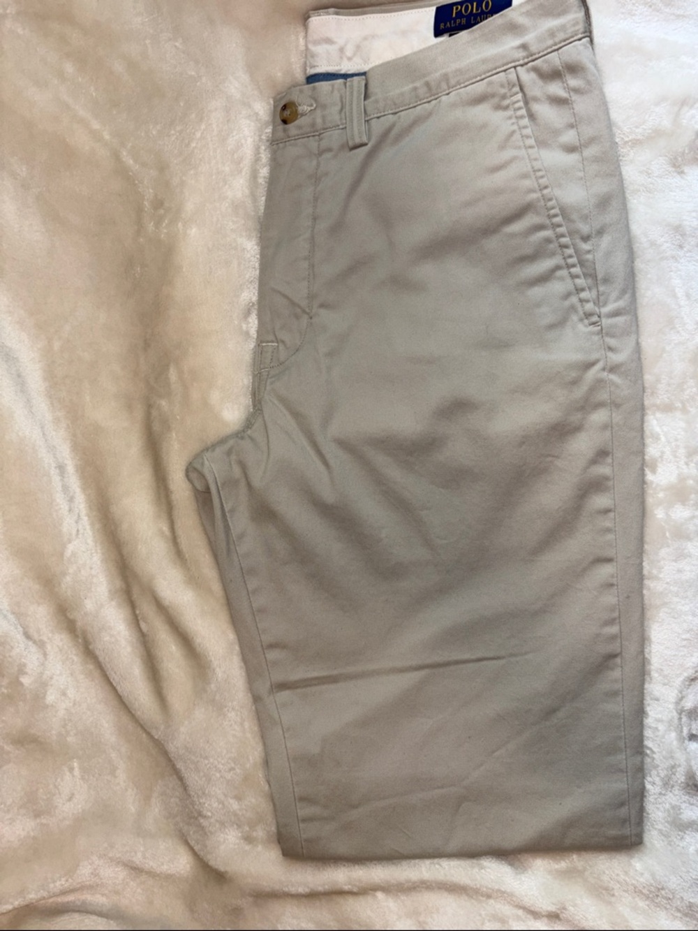 Polo by Ralph Lauren Men’s Light Beige Chino Pants Classic Fit